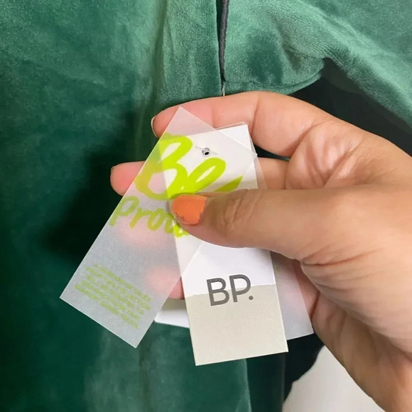 BP Green Velour Green Pride Sweatshirt Size Small - Picture 7 of 10